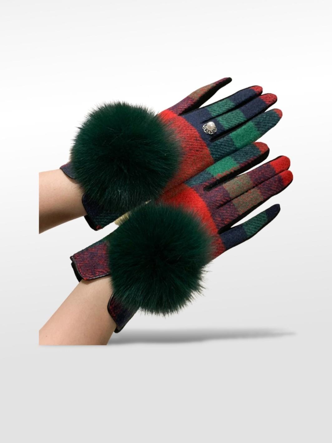 Gants Femme Avec Fourrure Couleur4 / Standard