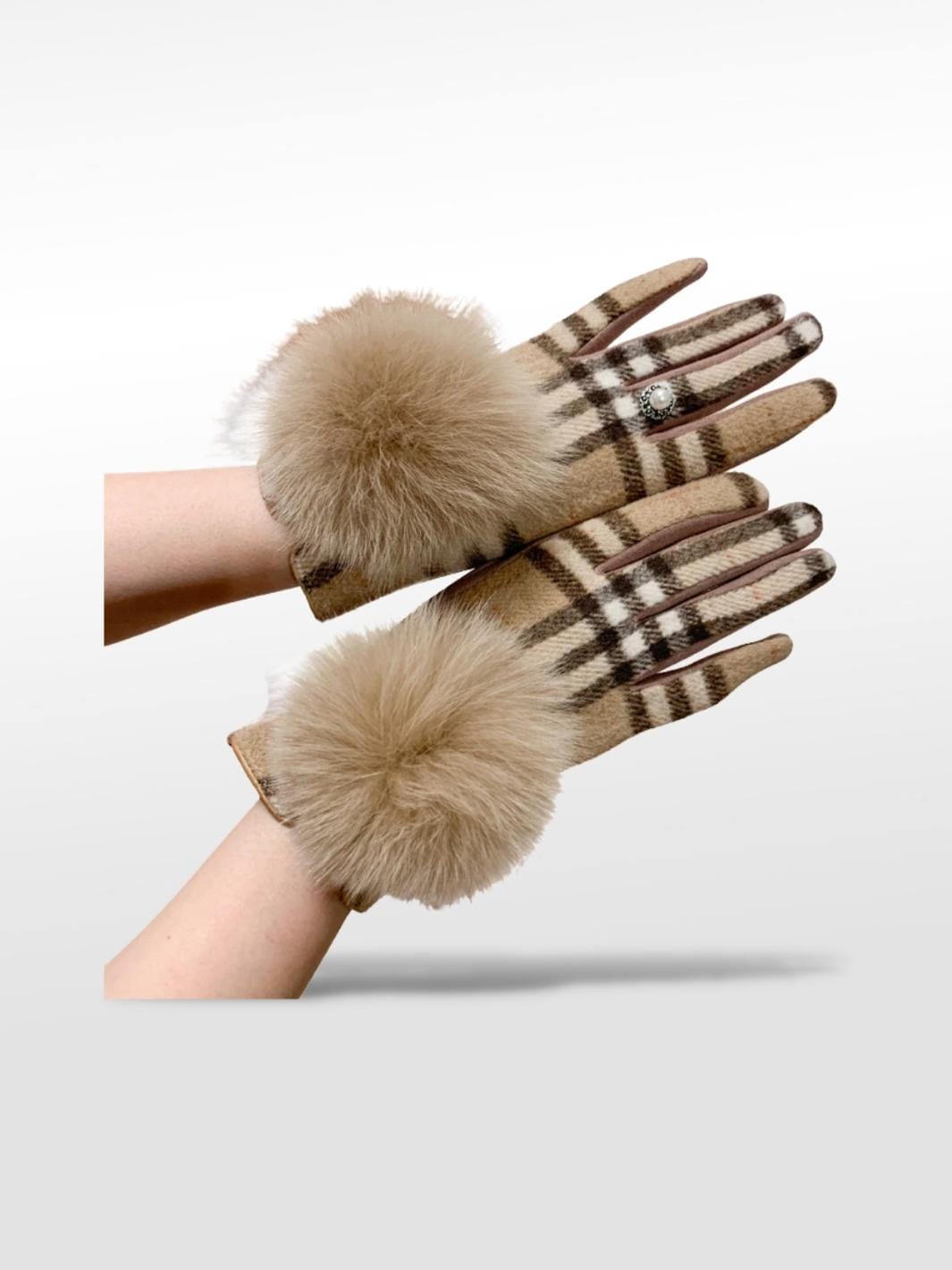 Gants Femme Avec Fourrure Couleur6 / Standard