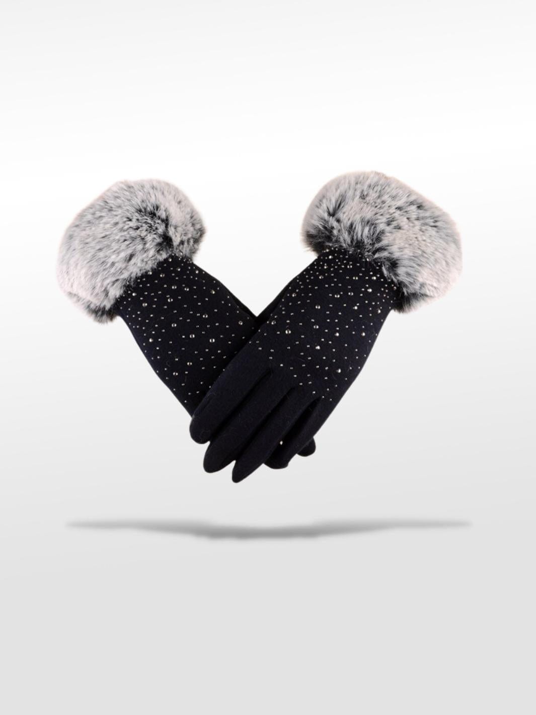 Gants Femme Hiver Tactiles Noir / Standard