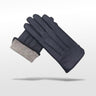 Gants Homme Cuir Chauds Noir / S