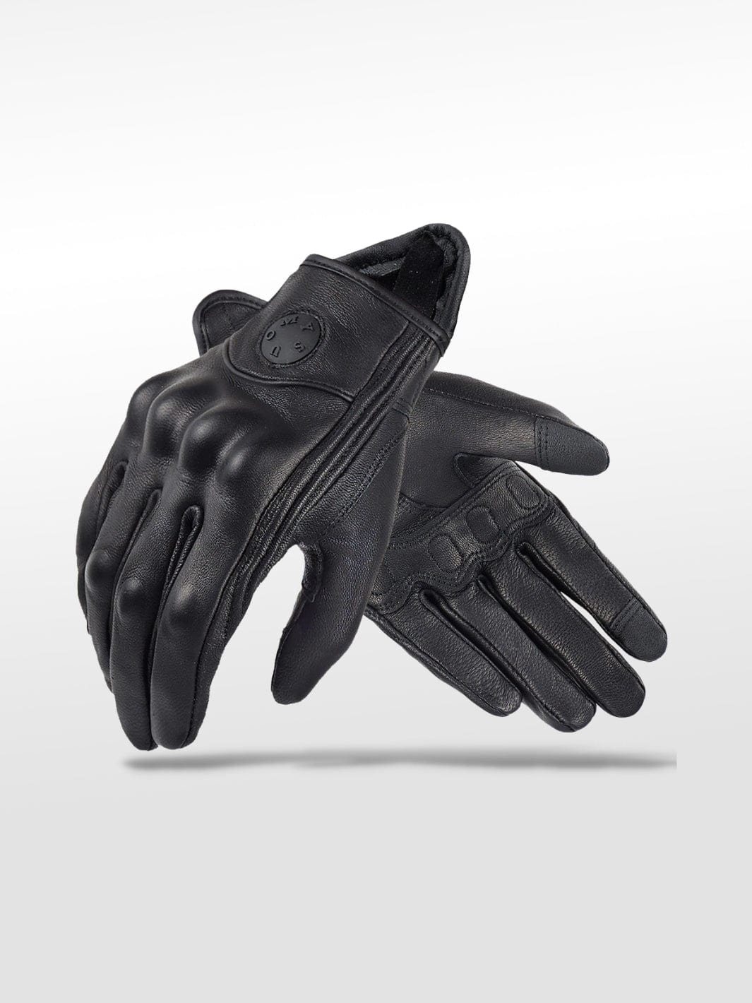 Gants Moto Cuir Femme Noir / xs