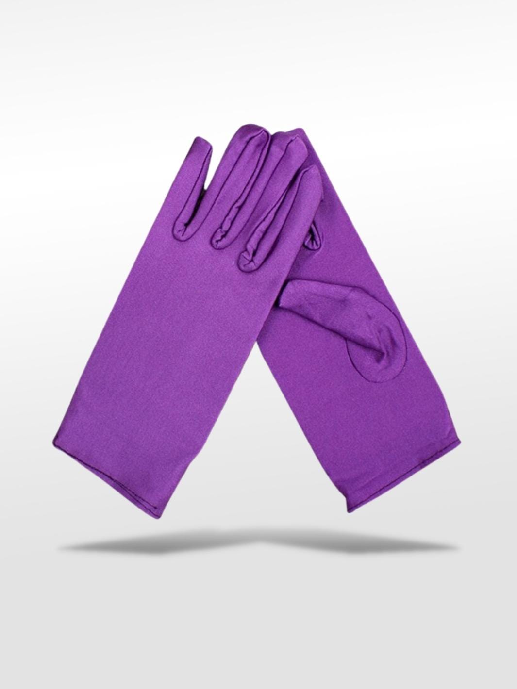 Gants Satin Violet / Standard