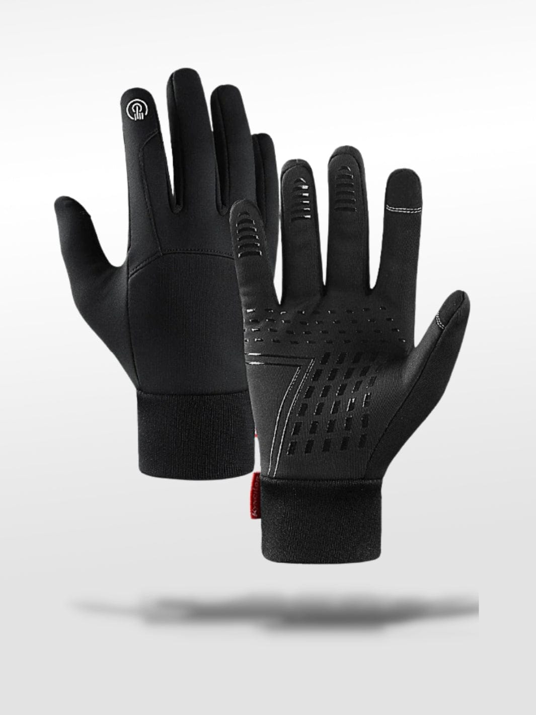 Gants Vélo Hiver Noir / M